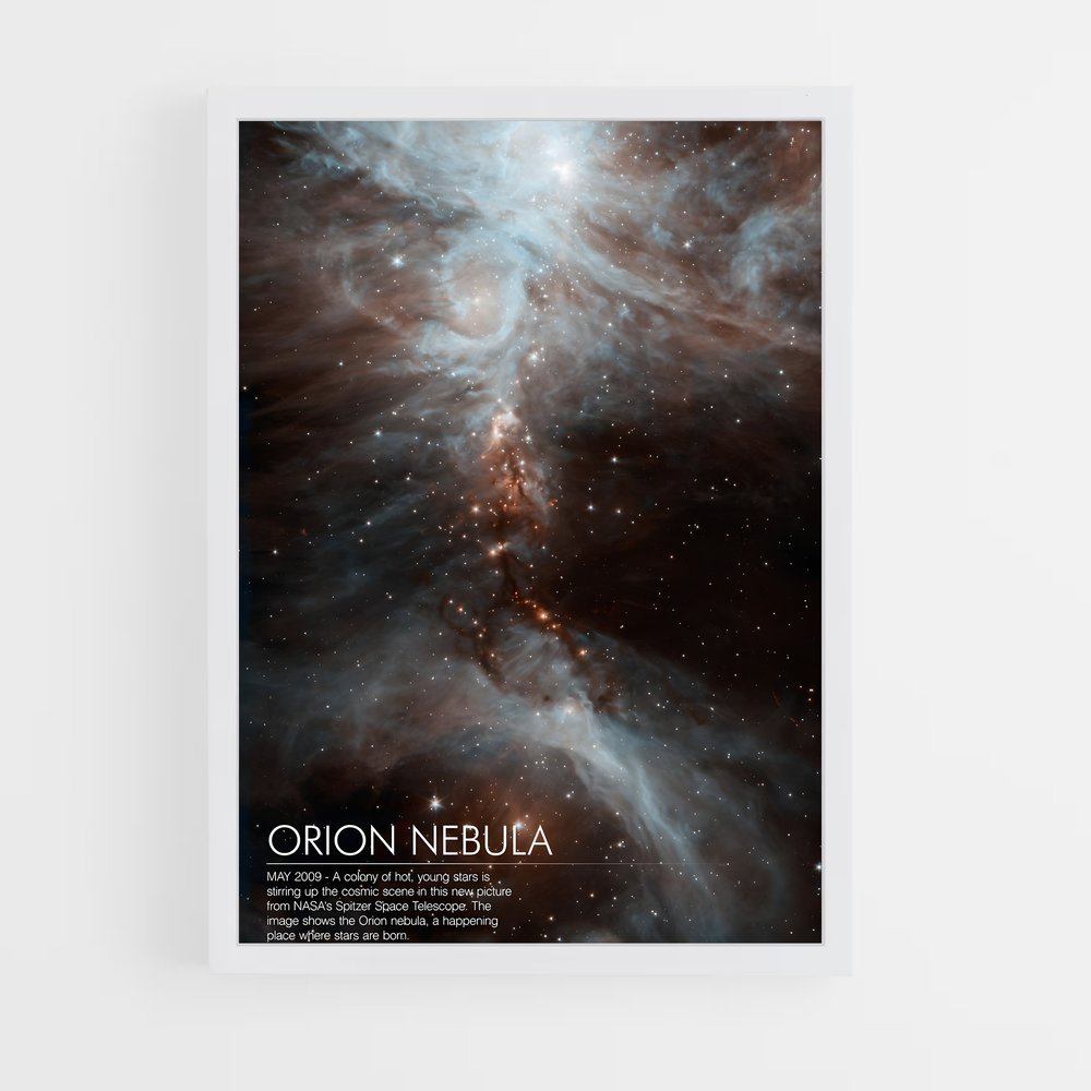 Poster splendide de la nébuleuse d'Orion – affiche Nébuleuses (vue 3)